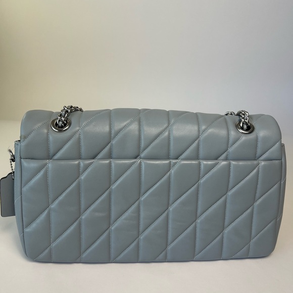 Coach Tabby 33 Shoulder Bag With Quilting  Blue Gray CP146 - Picture 8 of 9